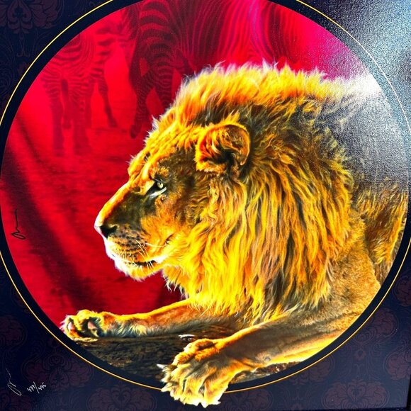 Adam Scott Rote Signed Lion Print "The Wild Ones II" Framed Giclée Art LE 2012 - Picture 1 of 11